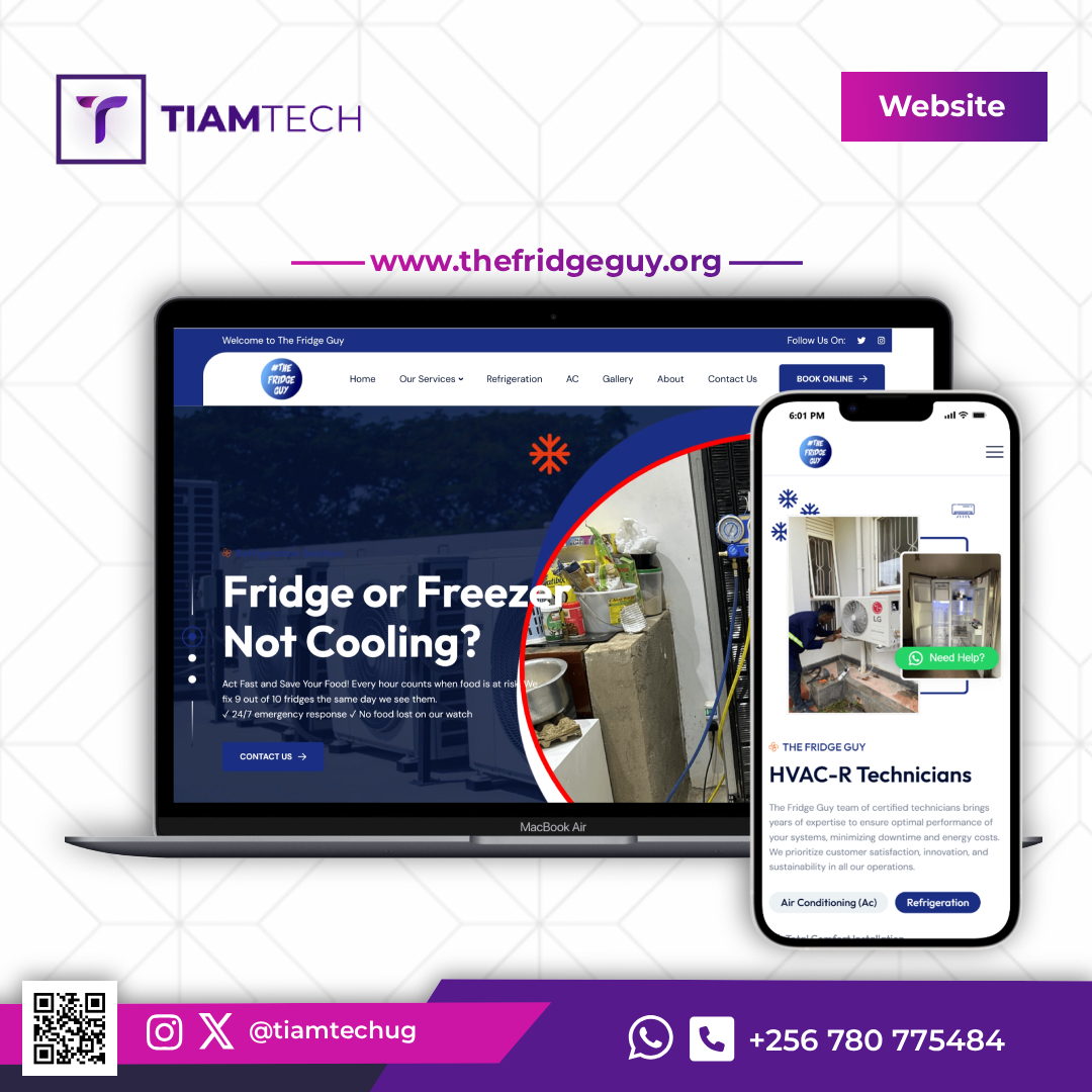 THE FRIDGE GUY WEBSITE - TIAMTECH PROJECTS